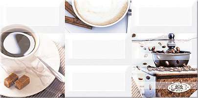 Декоративные элементы Azori Вог Декор Эспрессо, цвет разноцветный, поверхность глянцевая, прямоугольник, 405x201