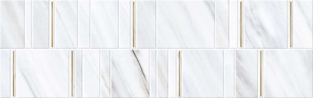 Декоративные элементы Grespania Covelano Decor Turin Oro, цвет белый серый, поверхность матовая, прямоугольник, 315x1000