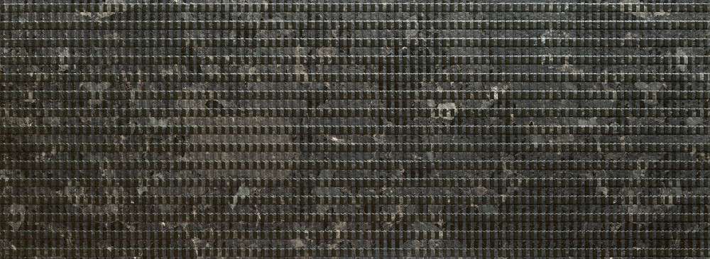 Керамическая плитка Tubadzin Scoria Black STR, цвет чёрный, поверхность матовая, прямоугольник, 328x898