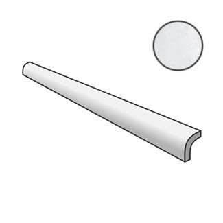 Бордюры Equipe Pencil Bullnose Artisan Alabaster 24499, цвет серый, поверхность глянцевая, прямоугольник, 30x150