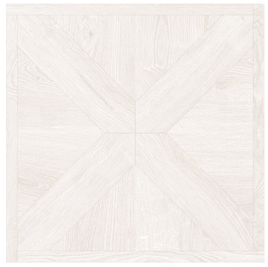 Керамогранит Fanal Forest Decor White Rec, цвет белый, поверхность матовая, квадрат, 750x750