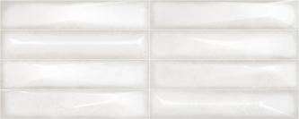 Керамическая плитка Ibero Intuition Rev. Arise White B-22, цвет белый, поверхность глянцевая, прямоугольник, 200x500