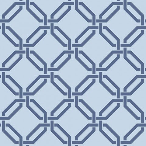 Декоративные элементы Vallelunga Colibri Blu Dec B7 6000344, цвет синий, поверхность матовая, квадрат, 125x125