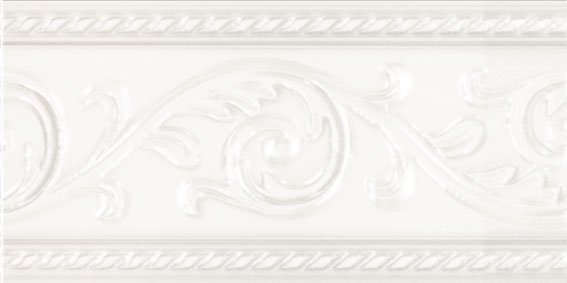 Бордюры Carmen Cenefa Yara Blanco, цвет белый, поверхность глянцевая, прямоугольник, 75x150