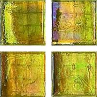 Мозаика JNJ Mosaic Ice Jade IB40, цвет жёлтый, поверхность глянцевая, квадрат, 150x150