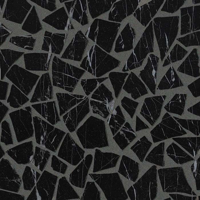 Мозаика Fap Nero Reale Schegge Gres Mos. fNI8, цвет чёрный, поверхность глянцевая, квадрат, 300x300