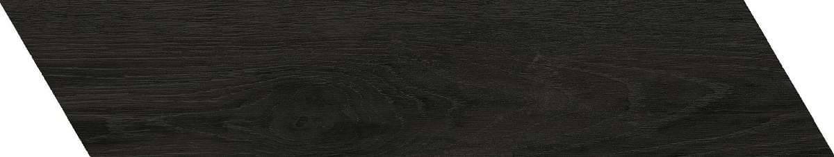 Керамогранит APE Chevron Rotterdam B Black, цвет чёрный, поверхность матовая, шеврон, 98x465