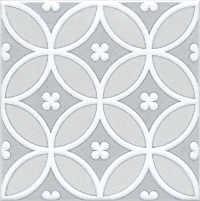 Декоративные элементы Kerama Marazzi Декор Мурано NT\C181\17000, цвет серый, поверхность глянцевая, квадрат, 150x150