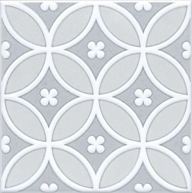 Декоративные элементы Kerama Marazzi Декор Мурано NT\C181\17000, цвет серый, поверхность глянцевая, квадрат, 150x150