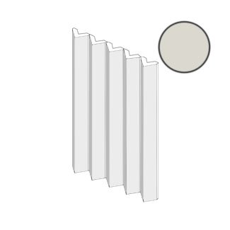 Керамическая плитка Mutina Rombini Triangle Small White BORTS01, цвет белый, поверхность матовая, прямоугольник, 186x315