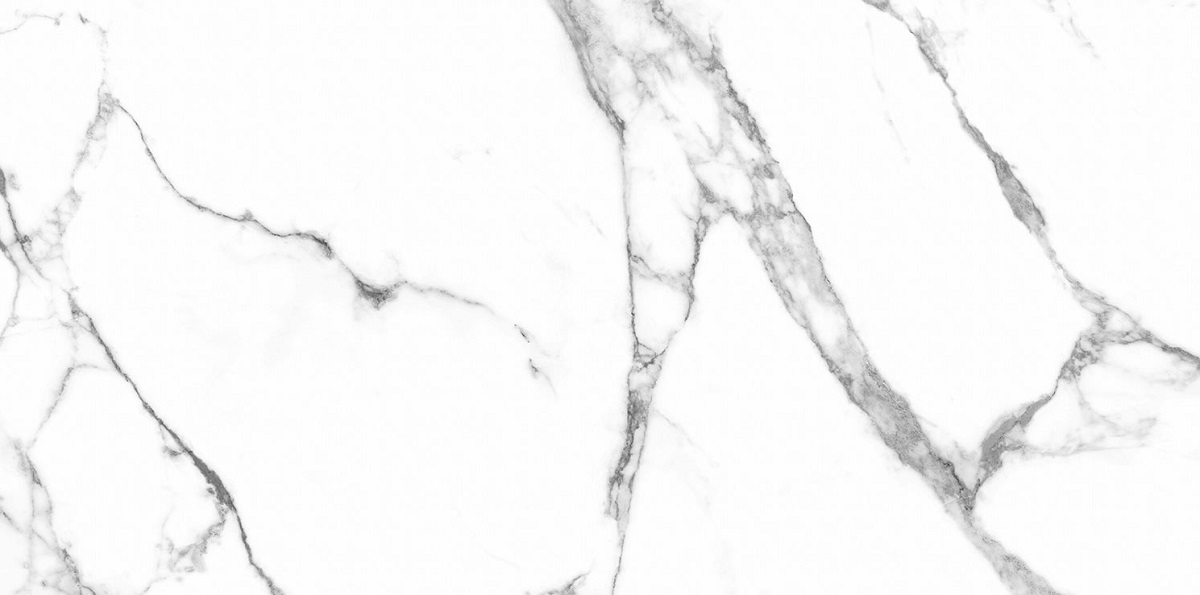 Широкоформатный керамогранит Eurotile Pearl 518, цвет белый серый, поверхность полированная, прямоугольник, 1200x2400
