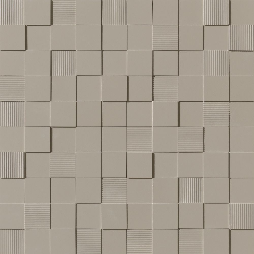 Мозаика Settecento Matiere Muretto 3D Carton Corda, цвет серый, поверхность матовая 3d (объёмная), квадрат, 290x290
