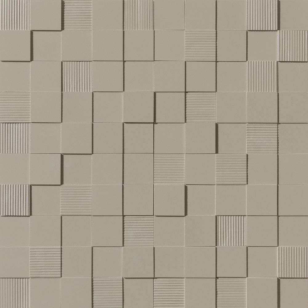 Мозаика Settecento Matiere Muretto 3D Carton Corda, цвет серый, поверхность матовая 3d (объёмная), квадрат, 290x290