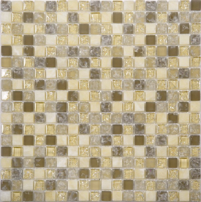 Мозаика NS Mosaic No-194, цвет бежевый, поверхность глянцевая, квадрат, 305x305