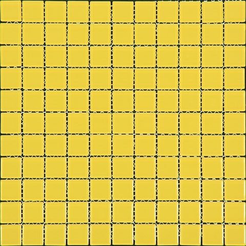 Мозаика Natural Mosaic Color Palette A-051 (B-051) (Стекло), цвет жёлтый, поверхность глянцевая, квадрат, 300x300