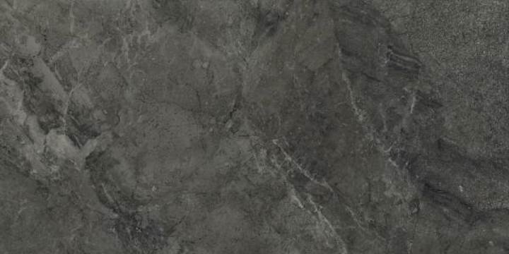 Керамогранит Refin River Graphite Soft OI27, цвет серый тёмный, поверхность матовая, прямоугольник, 600x1200