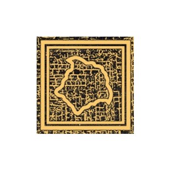 Вставки Versace Eterno Ang. Medusa Oro Carbon 263090, цвет чёрный золотой, поверхность натуральная, квадрат, 100x100