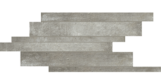 Декоративные элементы Rex Matieres Modulo Listello Sfalsato Nuage 755939, цвет серый, поверхность матовая, под кирпич, 210x400