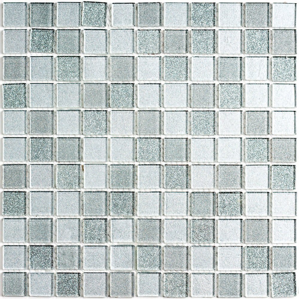 Мозаика Bonaparte Bonaparte Shine Silver, цвет серый, поверхность глянцевая, квадрат, 300x300