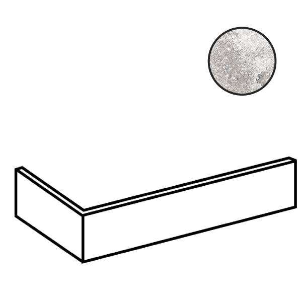 Спецэлементы RHS Rondine London Fog Brick Angolo Incollato J85935, цвет серый, поверхность матовая, прямоугольник, 120x250