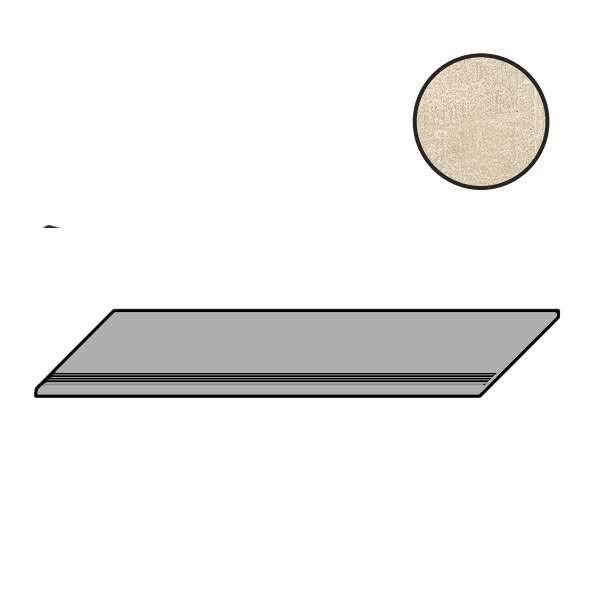 Ступени Piemme Concrete Step Taupe Nat 01007, цвет бежевый, поверхность матовая, прямоугольник, 300x600