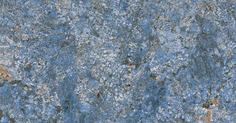 Широкоформатный керамогранит Caramelle Mosaic Marble Porcelain Azul Bahia Pol Color Body, цвет синий, поверхность глянцевая полированная, прямоугольник, 900x1800