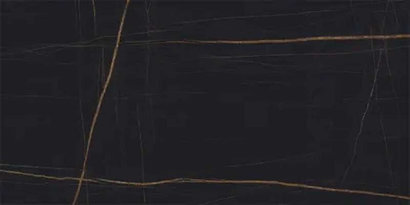 Широкоформатный керамогранит Urbatek Nylo Noir Polished A 100271963A, цвет чёрный, поверхность полированная, прямоугольник, 1200x2500