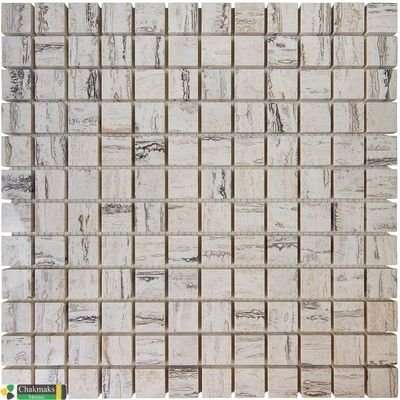 Мозаика Chakmaks Anatolian Stone Vanilla Wood, цвет серый, поверхность структурированная, квадрат, 305x305
