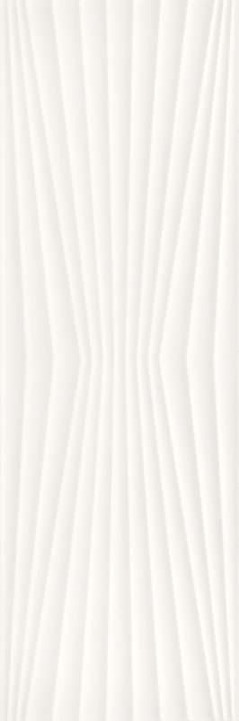 Керамическая плитка Paradyz Margarita Bianco Struktura A, цвет белый, поверхность глянцевая, прямоугольник, 325x977