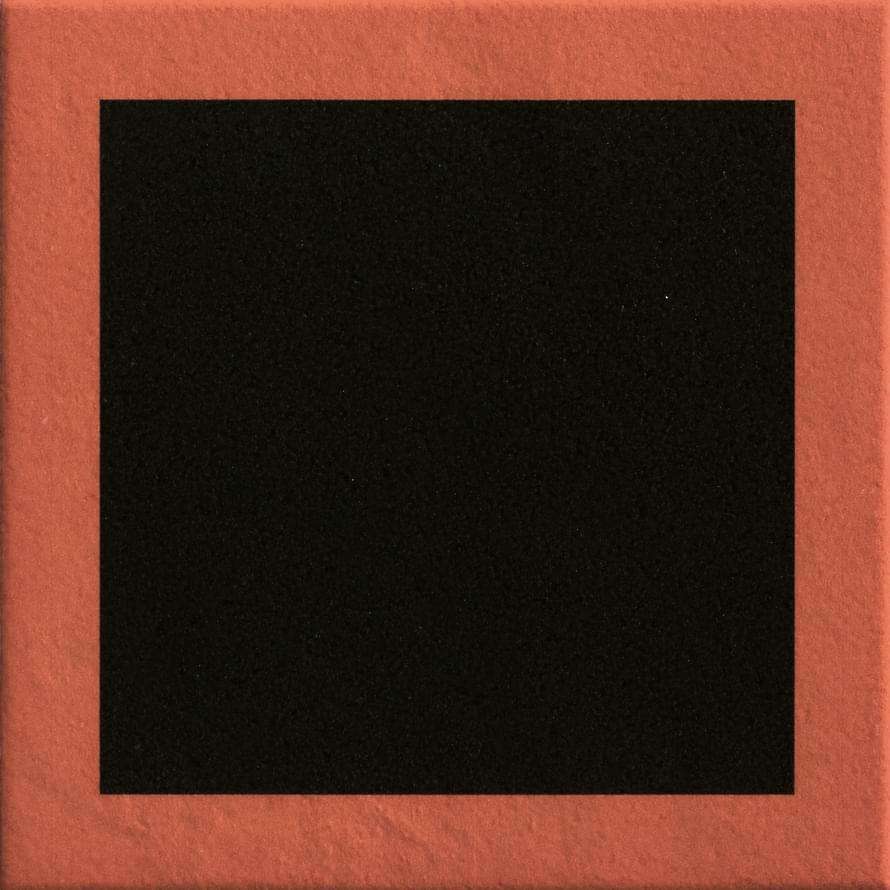 Декоративные элементы Mutina Margherita Square Terracotta Ndm13, цвет чёрный терракотовый, поверхность матовая, квадрат, 205x205