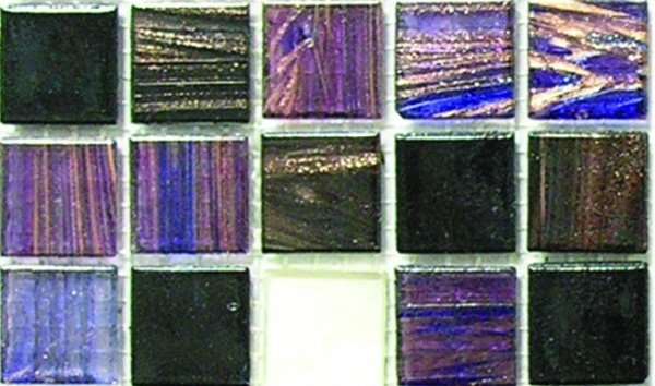 Мозаика JNJ Mosaic Интерьерные Cмеси 200x200 V-G345 Silver Night, цвет разноцветный, поверхность глянцевая, квадрат, 200x200