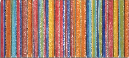 Мозаика Ker-av Brera Linea Tex su rete Caldo KER-L520, цвет разноцветный, поверхность глянцевая, прямоугольник, 138x300