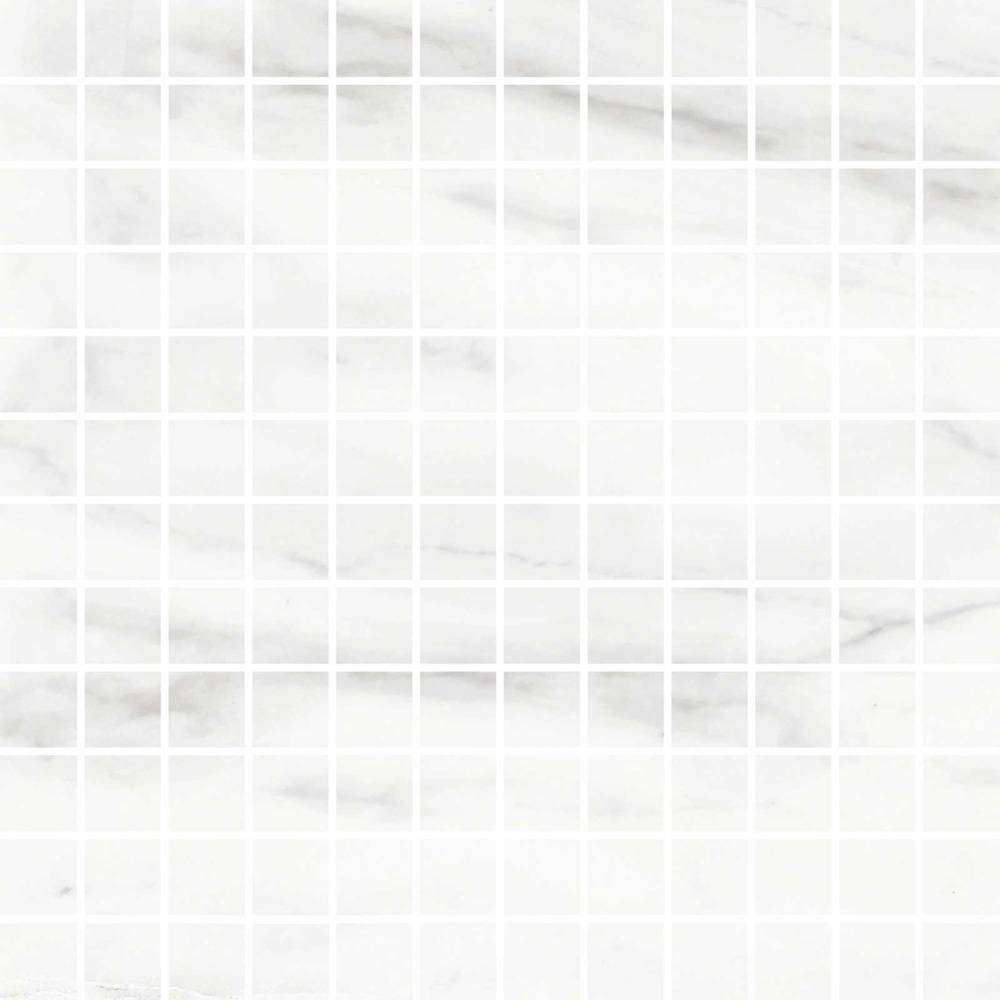Мозаика Marazzi Italy Marbleplay Mosaico White M4PP, цвет белый, поверхность матовая, квадрат, 300x300