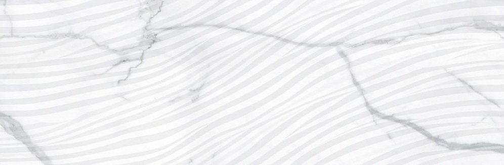 Керамическая плитка  Ajax White Curva HL, цвет белый, поверхность структурированная, прямоугольник, 300x900