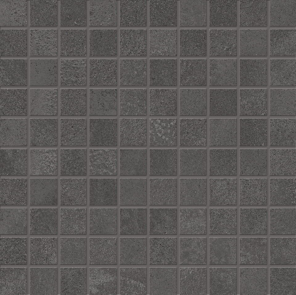 Мозаика Viva +3 Mosaico Antracite Naturale E42U, цвет чёрный, поверхность натуральная, квадрат, 300x300