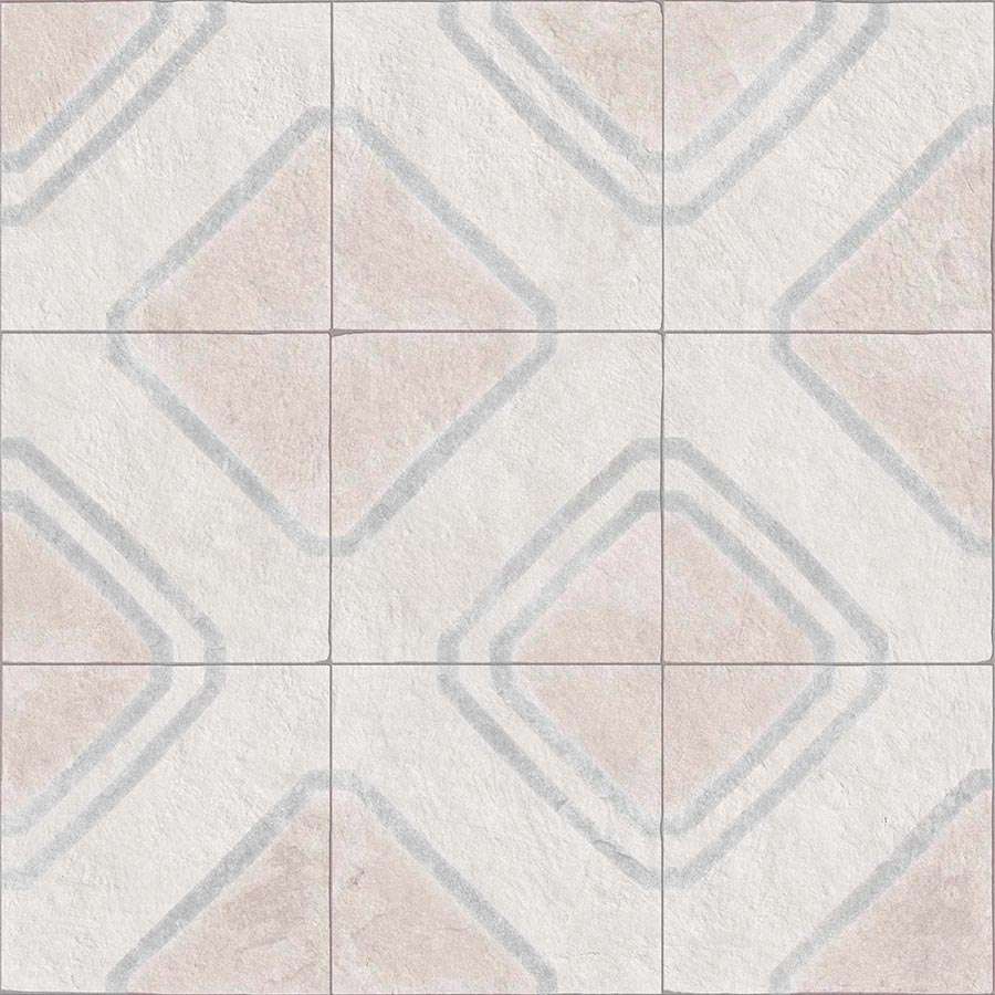 Декоративные элементы Vives Delta Ceos Blanco, цвет бежевый, поверхность матовая, квадрат, 600x600