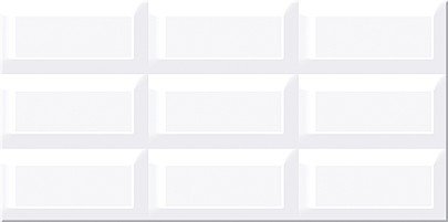 Керамическая плитка Azori Вог, цвет белый, поверхность глянцевая, прямоугольник, 405x201