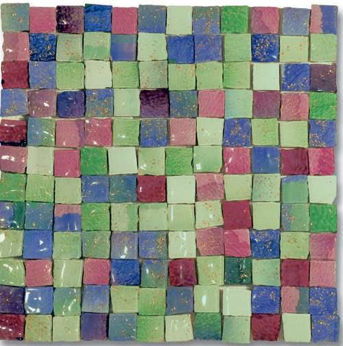 Мозаика Ker-av Luci di Venezia Mix freddo Malva (2,5X2,5) KER-L111, цвет разноцветный, поверхность глянцевая, квадрат, 300x300