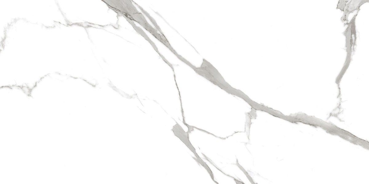Керамогранит Maimoon Maimoon Statuario Blanco Glossy, цвет белый, поверхность глянцевая, прямоугольник, 600x1200