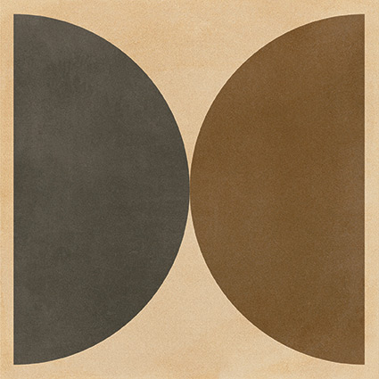 Декоративные элементы Vives Pop Tile Popart-R, цвет коричневый, поверхность матовая, квадрат, 150x150