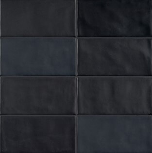 Керамическая плитка 41zero42 Gap Nero 4100465, цвет чёрный, поверхность матовая, прямоугольник, 115x230