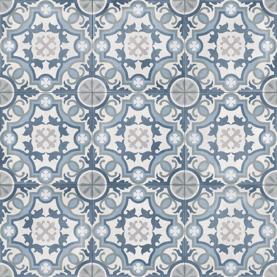 Керамогранит Aparici Bondi Mirror Natural, цвет голубой, поверхность матовая, квадрат, 592x592
