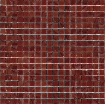 Мозаика Art & Natura Classic Carolyn 4, цвет бордовый, поверхность глянцевая, квадрат, 295x295