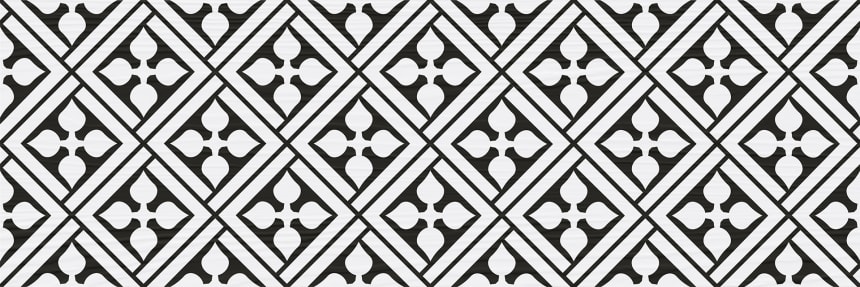 Керамическая плитка Lasselsberger Локивуд Пэчворк 7264-0004, цвет чёрно-белый, поверхность матовая, прямоугольник, 200x600