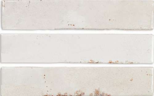 Керамическая плитка DNA Enamel White 123139, цвет белый, поверхность глянцевая, прямоугольник, 50x250
