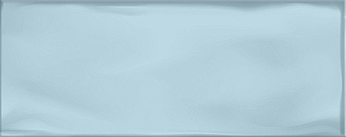 Керамическая плитка Azori Nuvola Aqua, цвет голубой, поверхность глянцевая, прямоугольник, 201x505