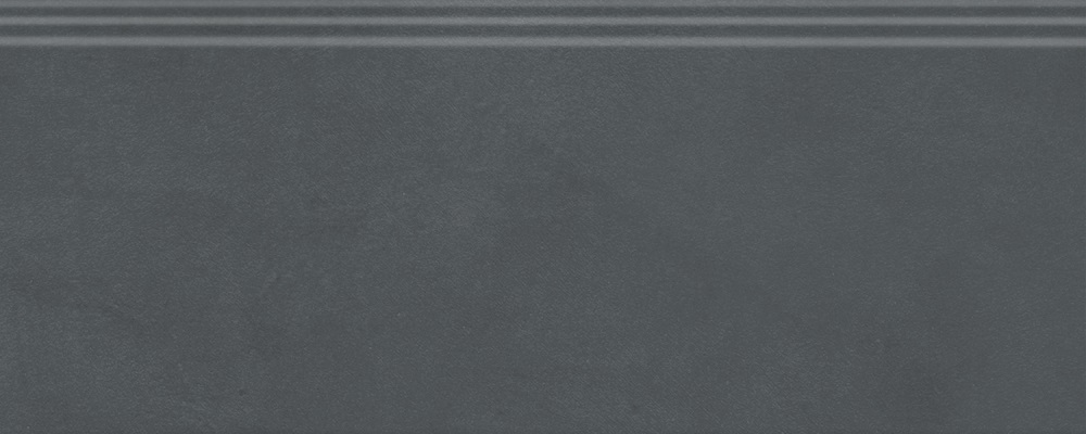 Бордюры Kerama Marazzi Чементо плинтус антрацит матовый FMF020R, цвет чёрный, поверхность матовая, прямоугольник, 120x300