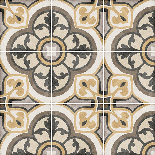 Декоративные элементы Equipe Art Nouveau Majestic Color 24402, цвет разноцветный, поверхность матовая, квадрат, 200x200
