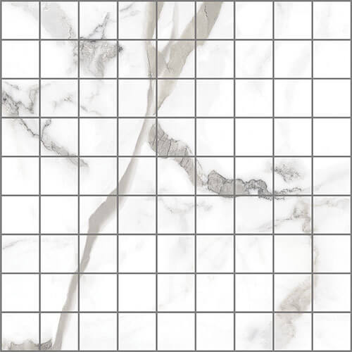 Мозаика Керлайф Arabescato Bianco, цвет белый, поверхность полированная, квадрат, 294x294