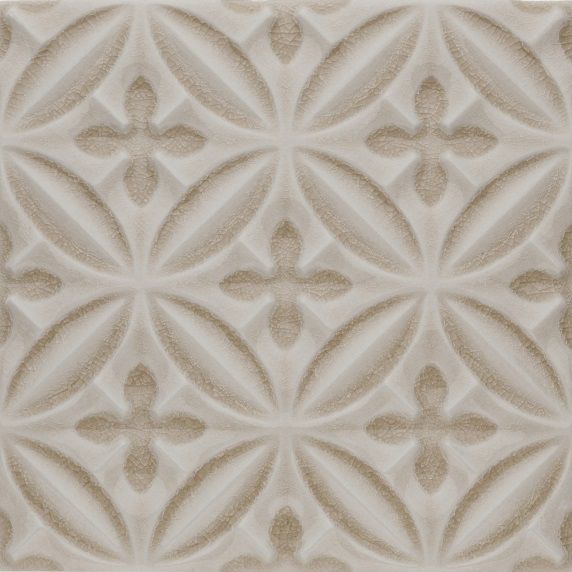 Декоративные элементы Adex ADOC4003 Relieve Caspian Sand Dollar, цвет бежевый, поверхность глянцевая, квадрат, 150x150